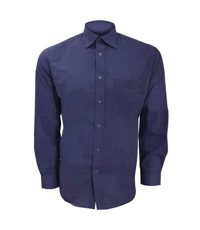 Kustom Kit Mens Long Sleeve Business Shirt (Dark Navy) - UTBC593