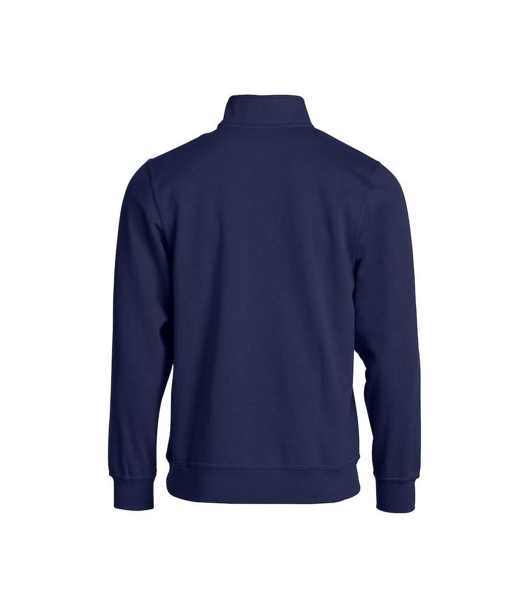 Unisex Adult Basic Half Zip Sweatshirt Dark Navy Clique-2