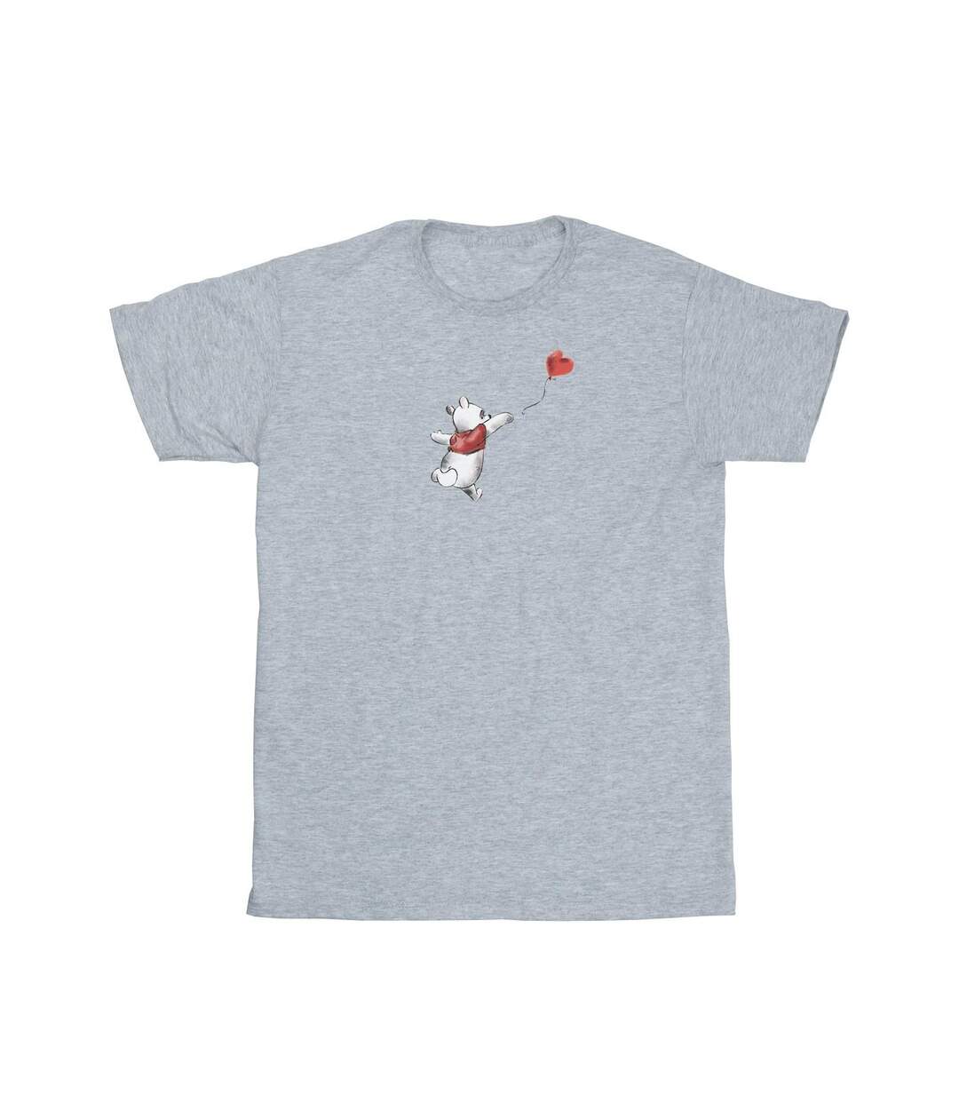 Disney Femme/Les femmes Winnie The Pooh Balloon Cotton Boyfriend T-Shirt (Gris sportif) - UTBI47423-1