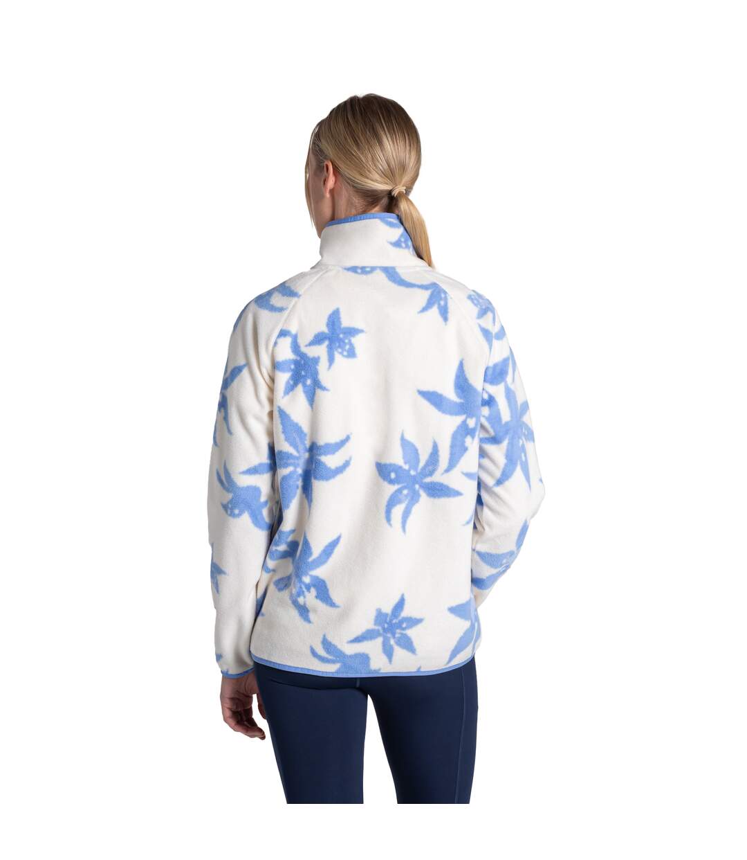 Haut Polaire Motif/style National Trust Reedmace Femme Bleu Craghoppers-3