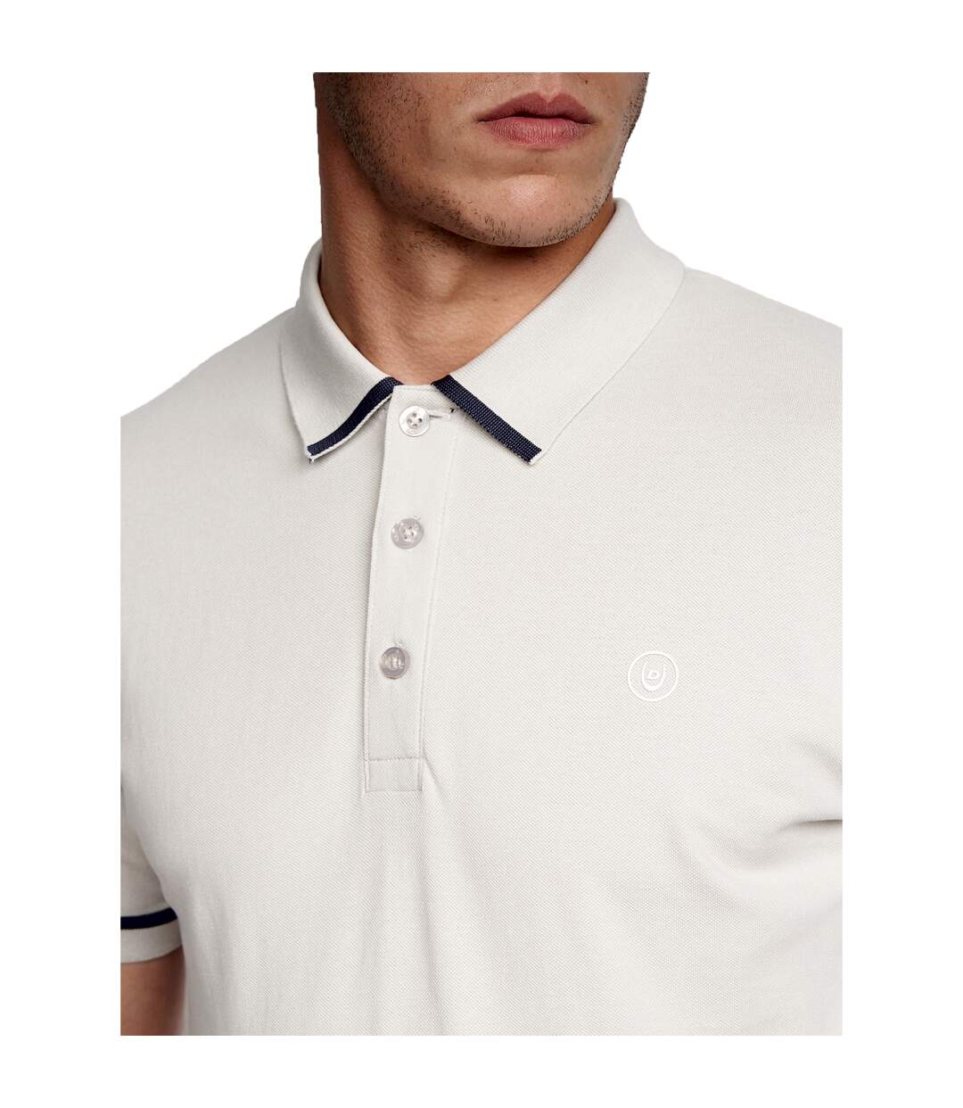 Polo trippere homme blanc cassé Duck and Cover-4