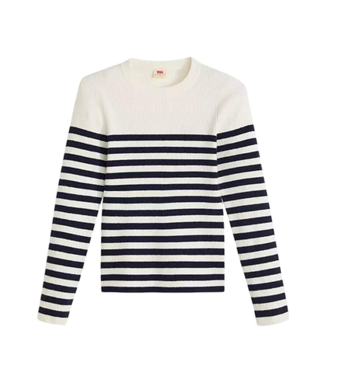 Sweat Manches Longues Motif/style À Rayures Femme Bleu Blanc Levis-2