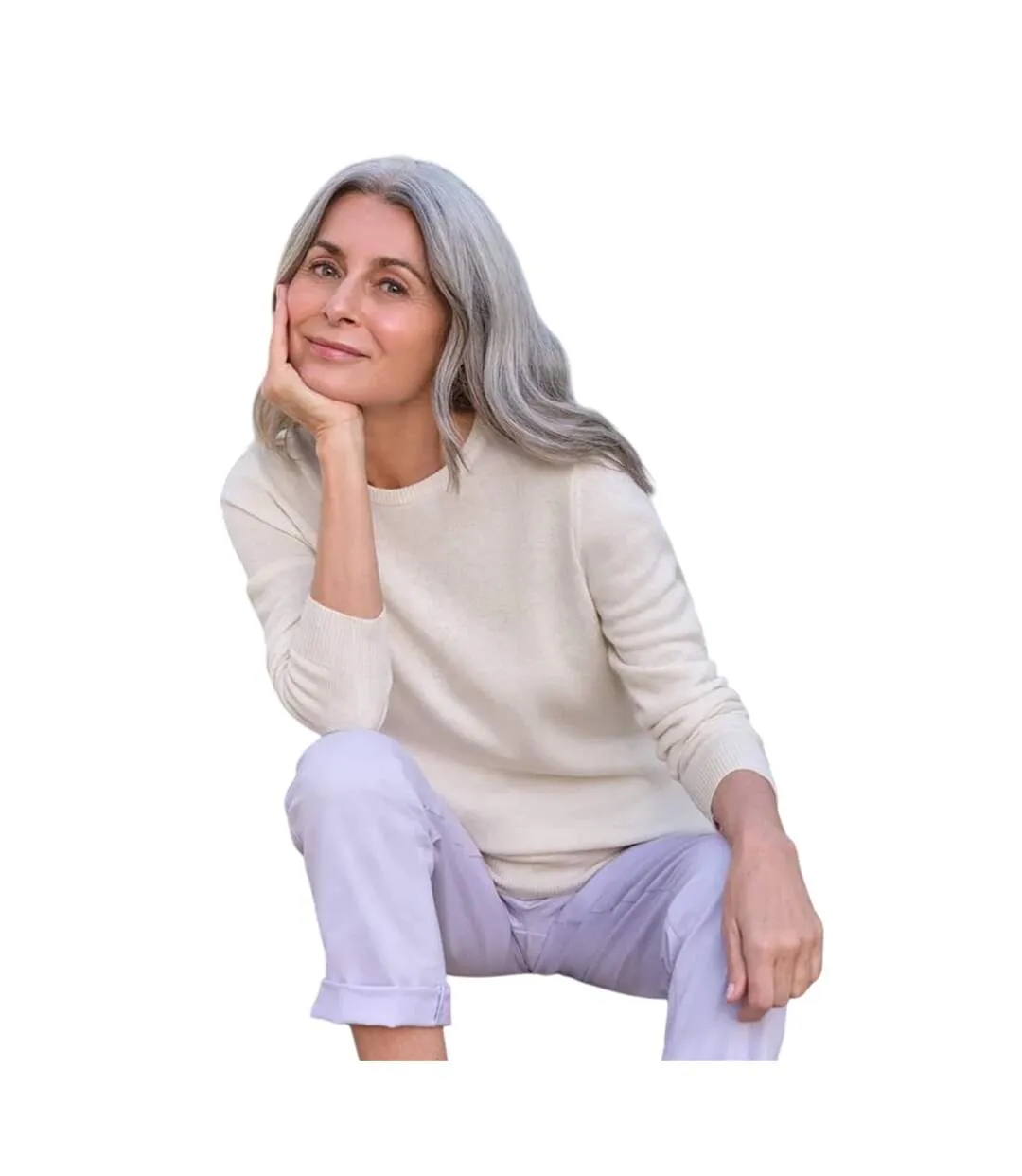 Pull Femme Crème WoolOvers-1