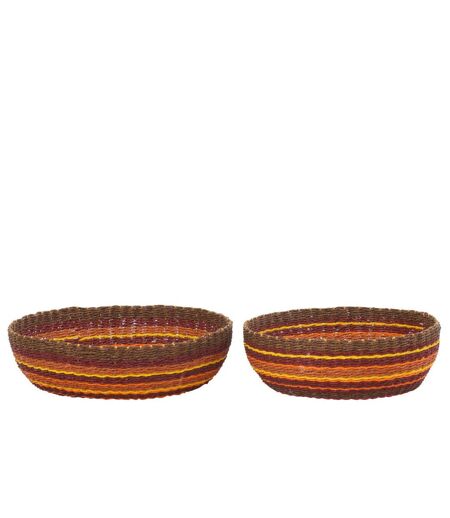Lot de Coupelles Déco Tierra 41cm Marron