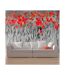 Papier Peint Coquelicots Rouge sur Champ Noir & Blanc 270x450cm-1