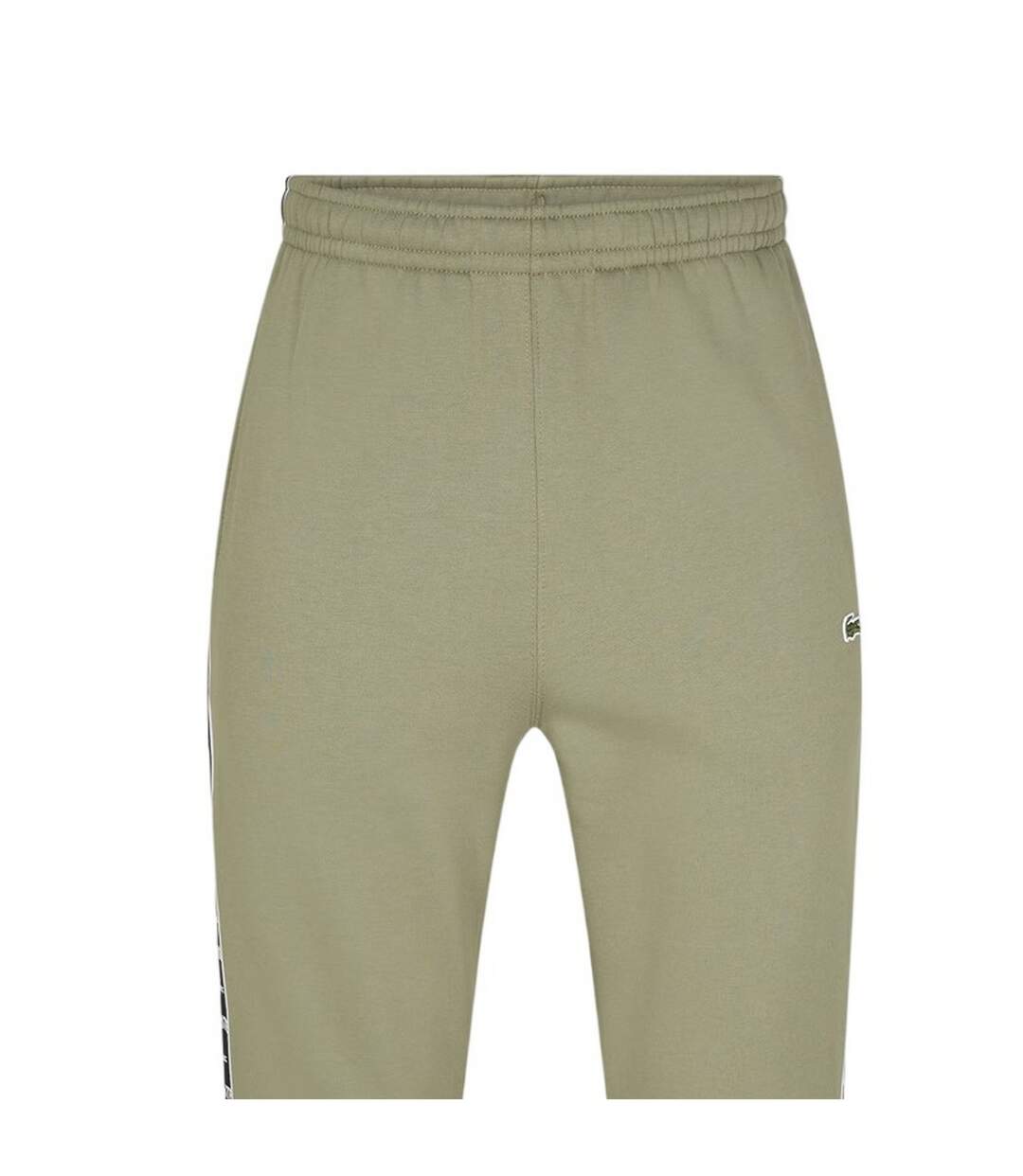 Mens Side Stripe Slim Sweatpants Khaki Green Lacoste-3