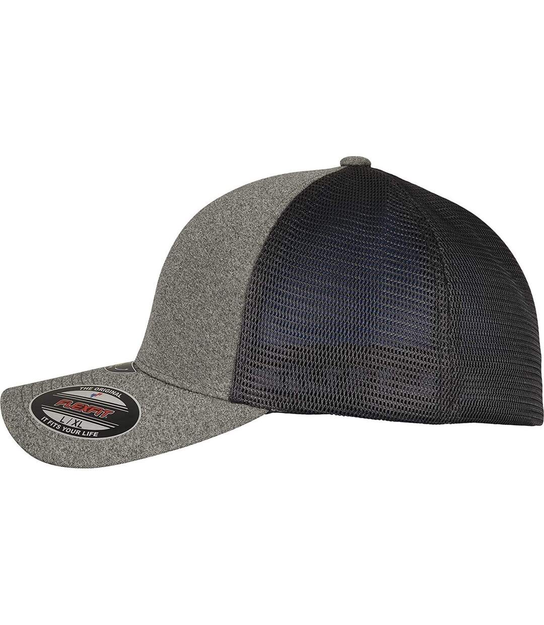 Casquette trucker flexfit adulte olive / noir Yupoong-3