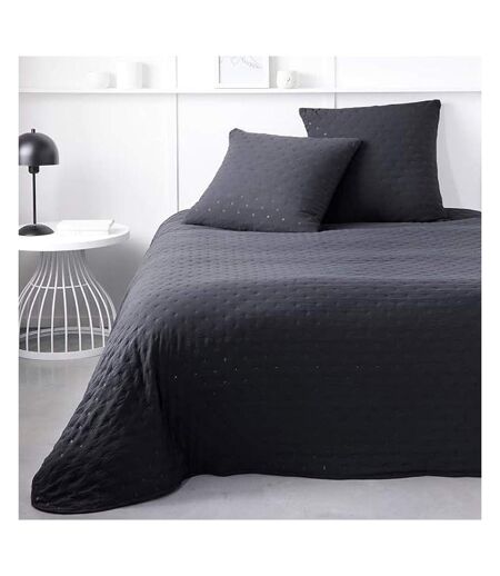 Couvre lit noir + 2 taies d'oreiller today 260x240cm