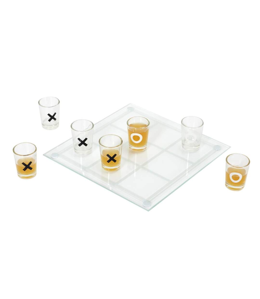 Jeu à Boire 9 Verres Shot 22cm Transparent-2