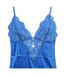 OZABI Nuisette et Kimono Femme Satin Effet Soie Dentelle Pailletée-3