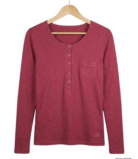Tee-shirt MAYFLOWER CLOE1B manches longues : confort coton flammé et style authentique