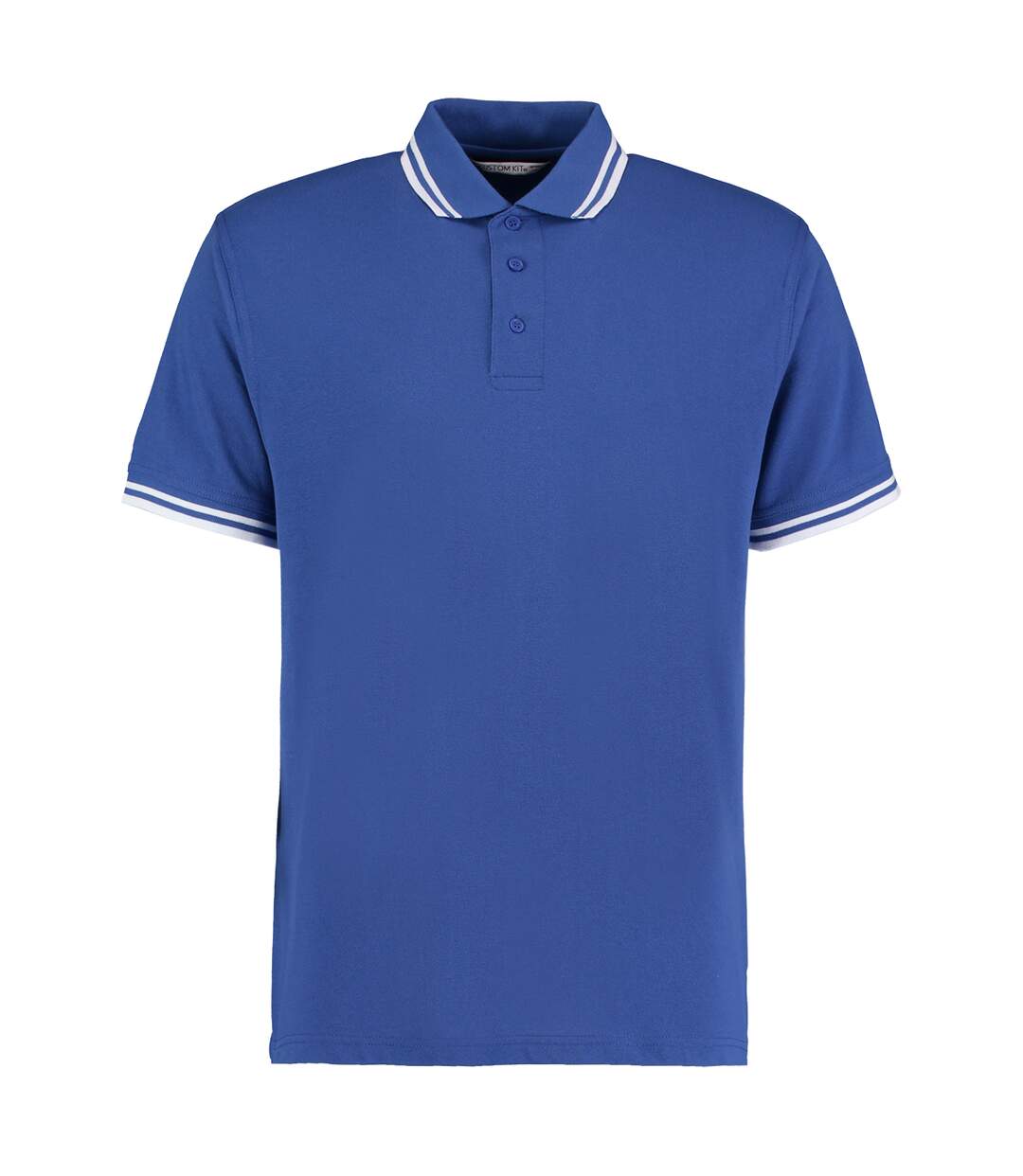 Polo à manches courtes  pour homme bleu royal/blanc Kustom Kit-1