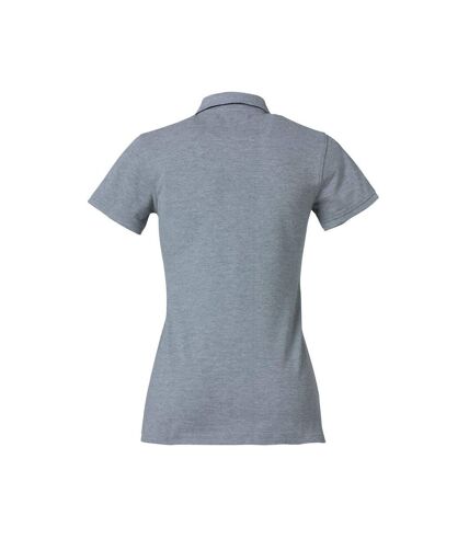 Clique Womens/Ladies Heavy Premium Melange Polo Shirt (Gray)