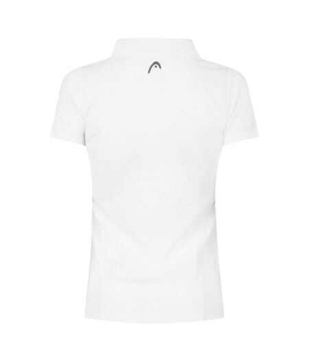 Polo Motif/style Logo Club Femme Blanc Head
