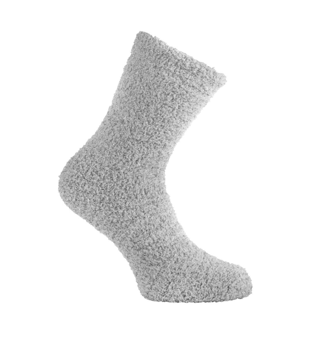 Lot de 4 paires de chaussettes femme en maille chenille lurex Angela Pierre Cardin-5