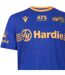 Mens 2025 Macron Training T-shirt Blue Yellow Parramatta Eels-4