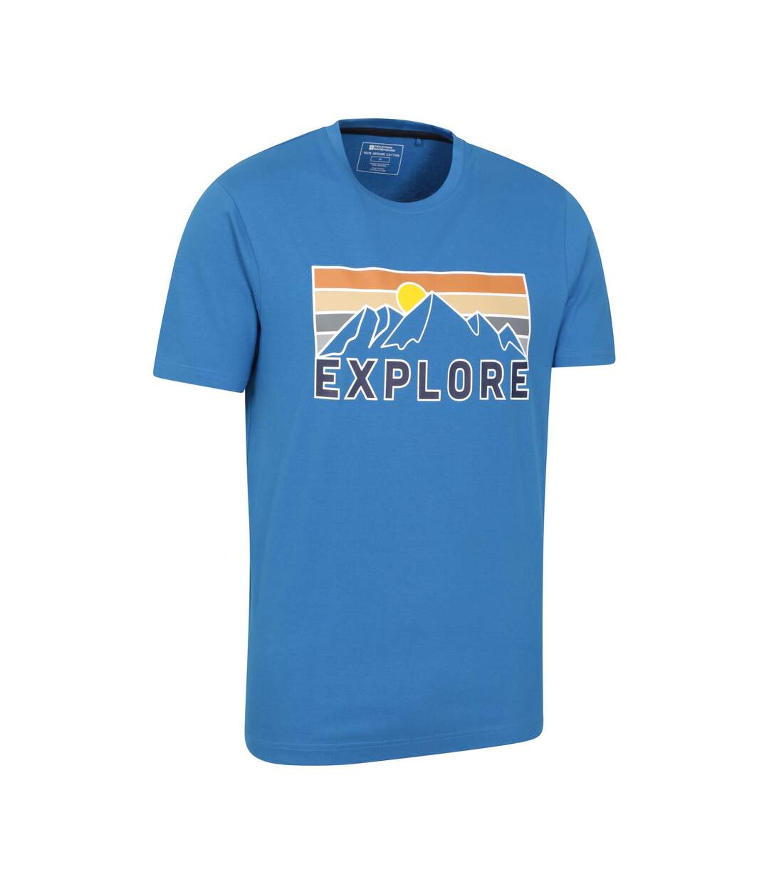 T-shirt Explore Homme Bleu Mountain Warehouse-2