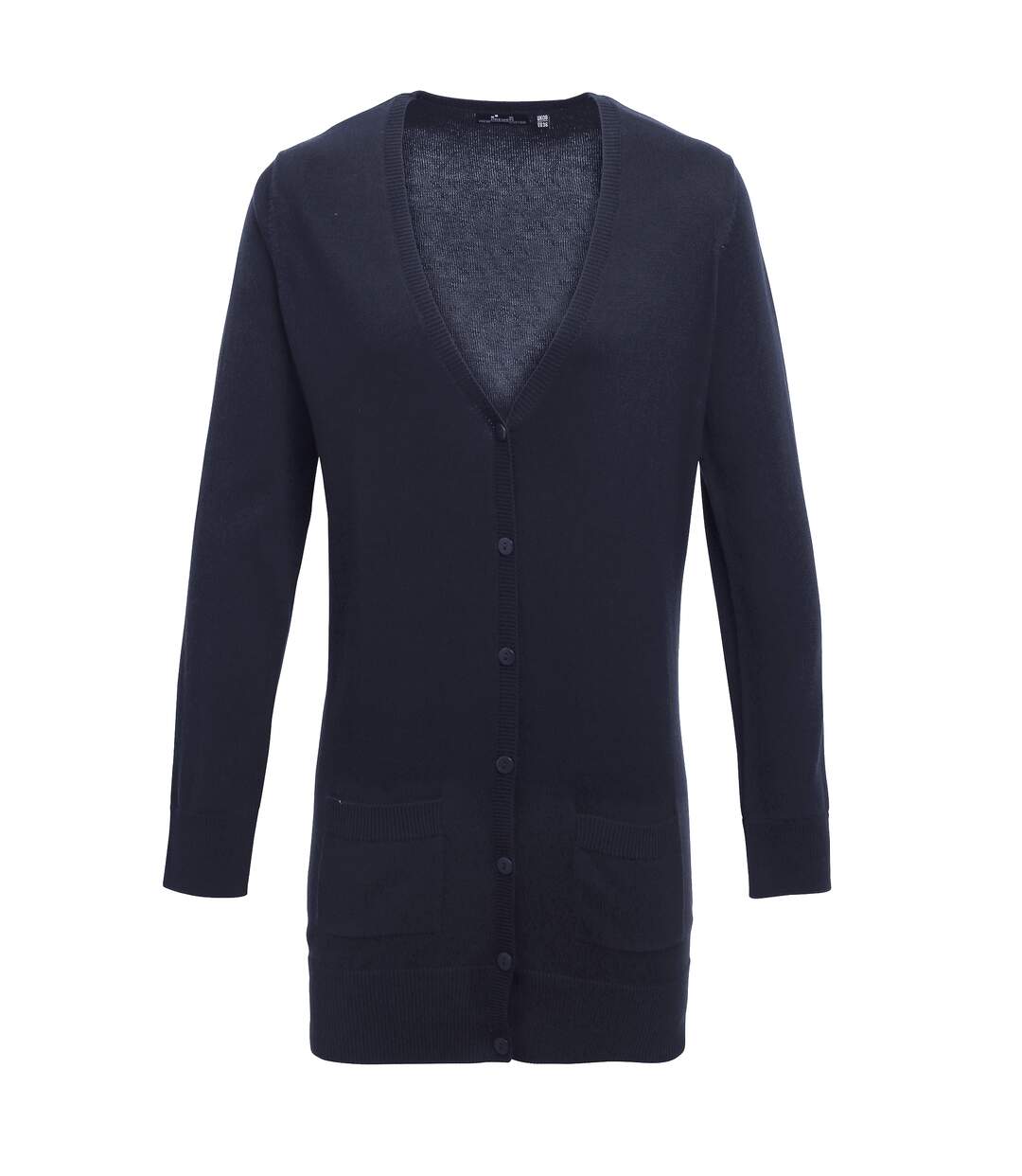 Cardigan col v femme bleu marine Premier-1