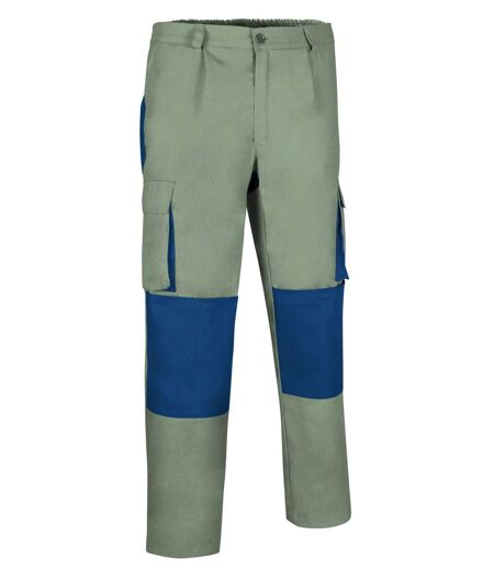 Pantalon de travail multipoches - Homme - DARKO - beige sable et bleu acier