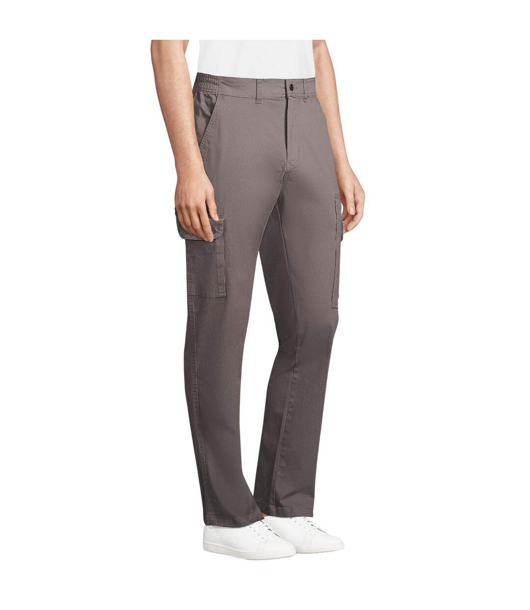 Pantalon Docker Homme Gris Foncé Uni SOLS-1