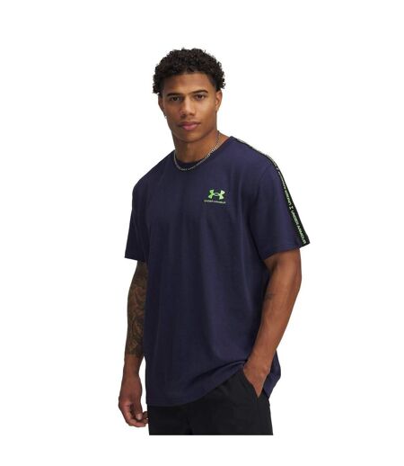 T-shirt Motif/style Icône Homme Bleu Marine Vert Vif Under Armour