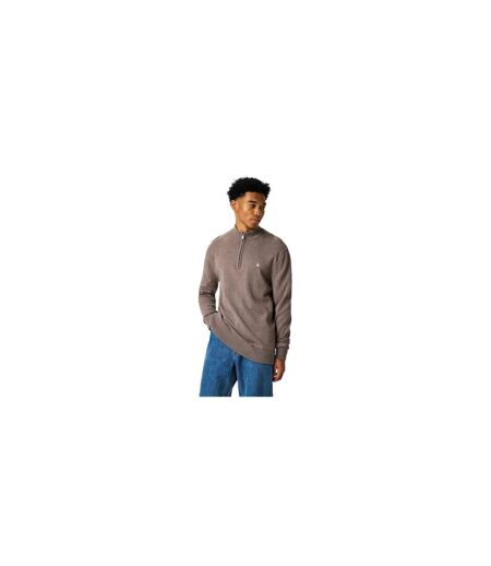 Mens Funnel Neck Jumper Brown Marl Marl Jack Wills