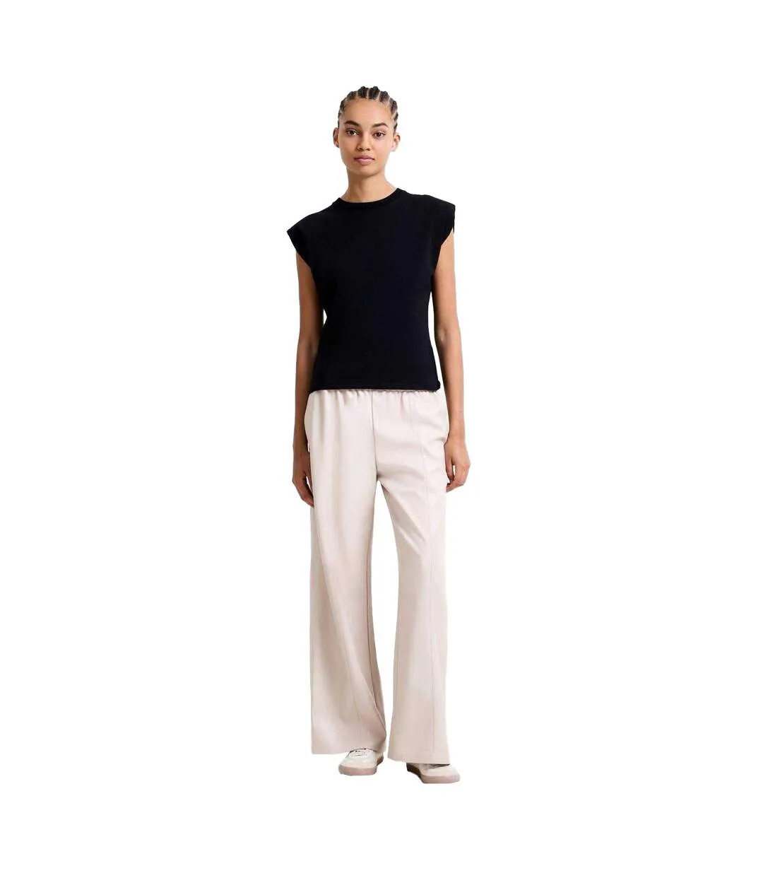 Pantalon Palazzo Tasha Femme Crème French Connection-4