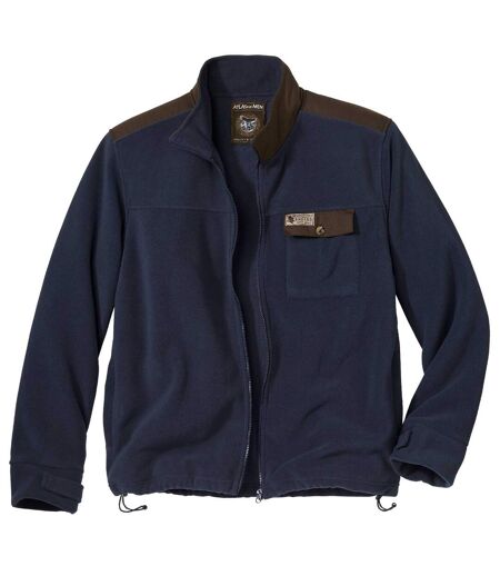 Men's Navy Full Zip Fleece Jacket