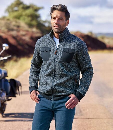 Men's Brushed Fleece Jacket - Full Zip