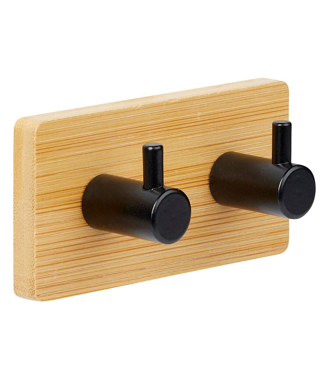 Patère Adhésive en Bambou Stiky+ 9cm Naturel-1