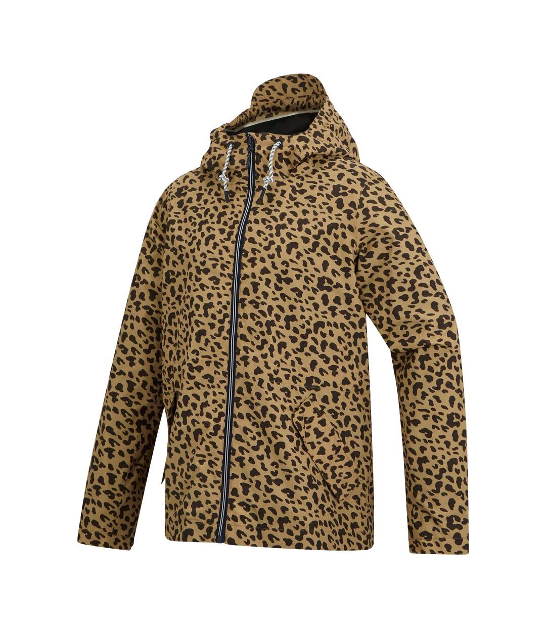 Womens/ladies Bayletta Leopard Print Waterproof Jacket Multicoloured Regatta-4