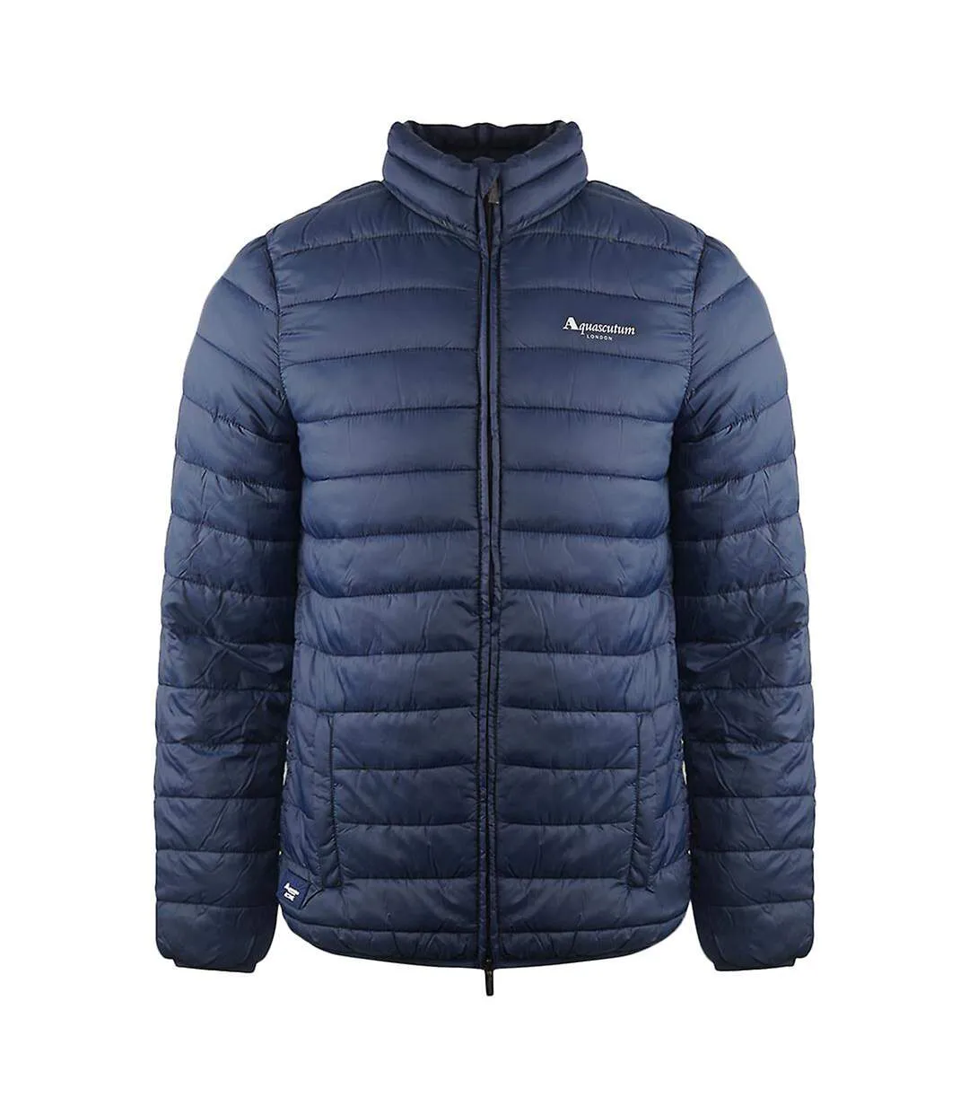 Doudoune Matelassée Motif/style Logo Homme Bleu Marine Aquascutum-1