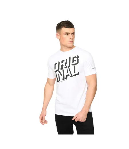 Mens Protrax Cotton T-shirt White Crosshatch
