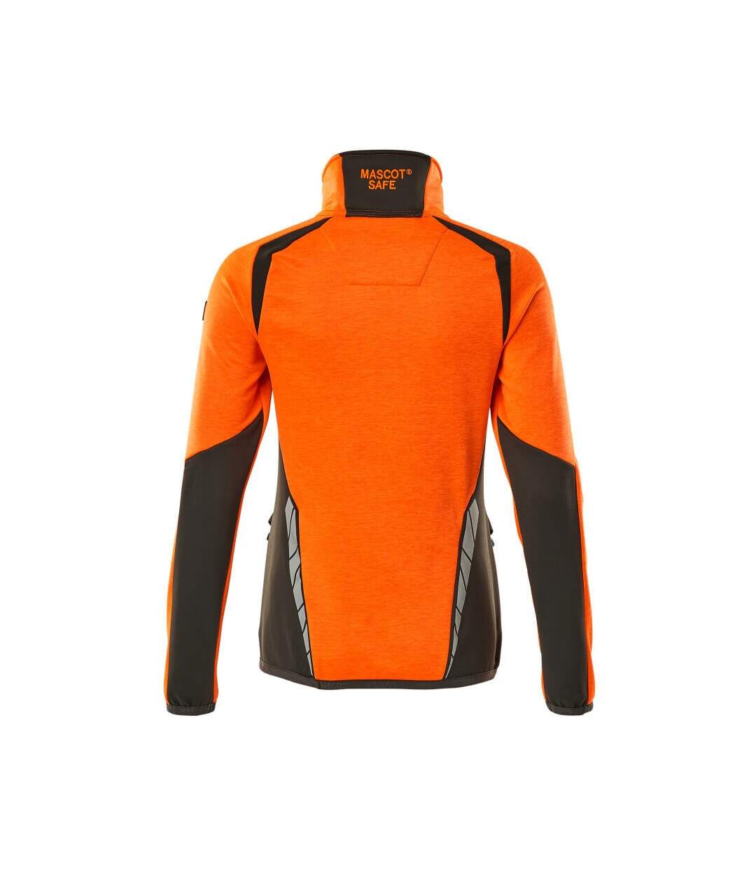 Pull Motif/style Deux Tons Accelerate Safe Femme Orange Fluo Anthracite Foncé Mascot-2
