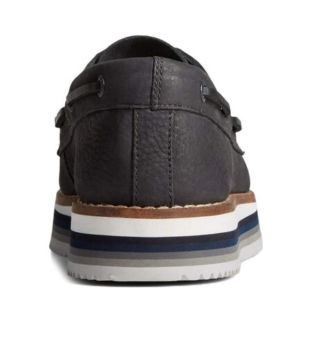 Chaussures Bateau Authentic Original Stacked Femme Noir Sperry