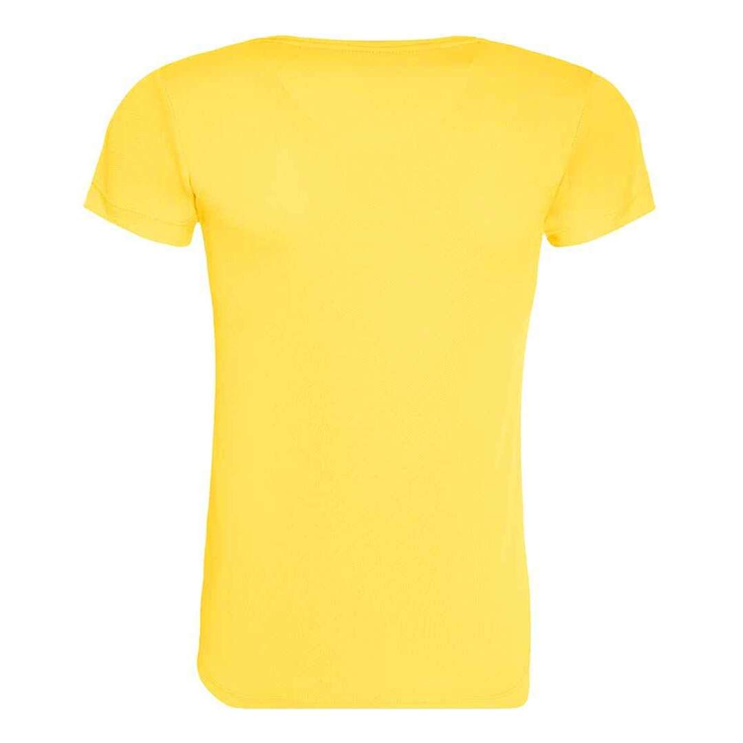 T-shirt cool femme jaune Awdis-2