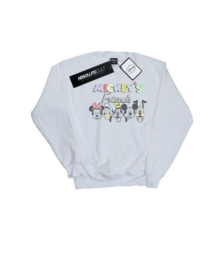 Disney Sweatshirt Mickey Mouse Friends Faded Nostalgia - Femmes/Dames (Blanc) - UTBI27977