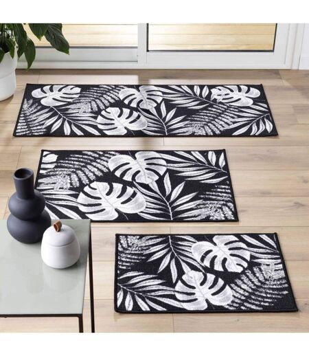 Tapis Imprimé Amber 50x80cm Noir