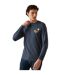 Mens Maylow Scenery Marl Long-sleeved T-shirt Navy Marl Regatta-4