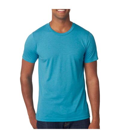 Canvas triblend crew neck t-shirt / mens short sleeve t-shirt aqua Bella + Canvas