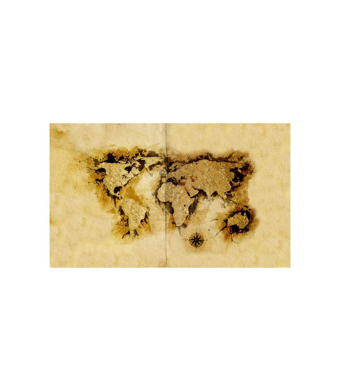 Papier Peint Gold Diggers' Map of the World II 450x270cm-2