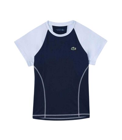 Womens/ladies Quick Dry Slim T-shirt Blue Lacoste