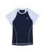 Womens/ladies Quick Dry Slim T-shirt Blue Lacoste-1