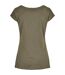 T-shirt À Col Large Pour Femme/femme Olive Build Your Brand-2