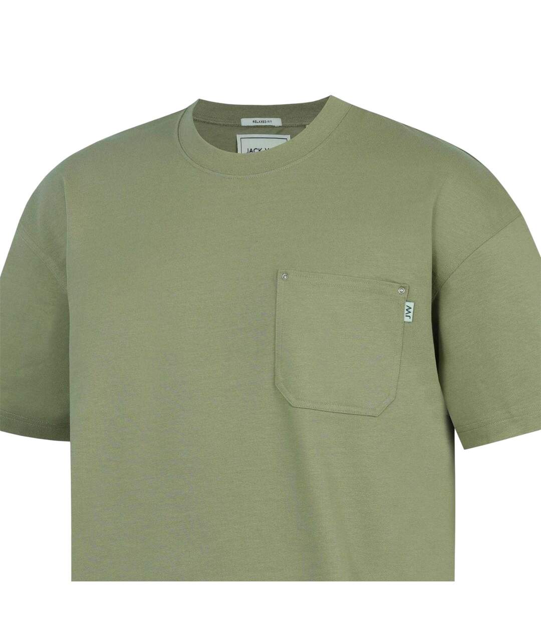 Mens Heavyweight Chest Pocket Oversized T-shirt Black Jack Wills-4