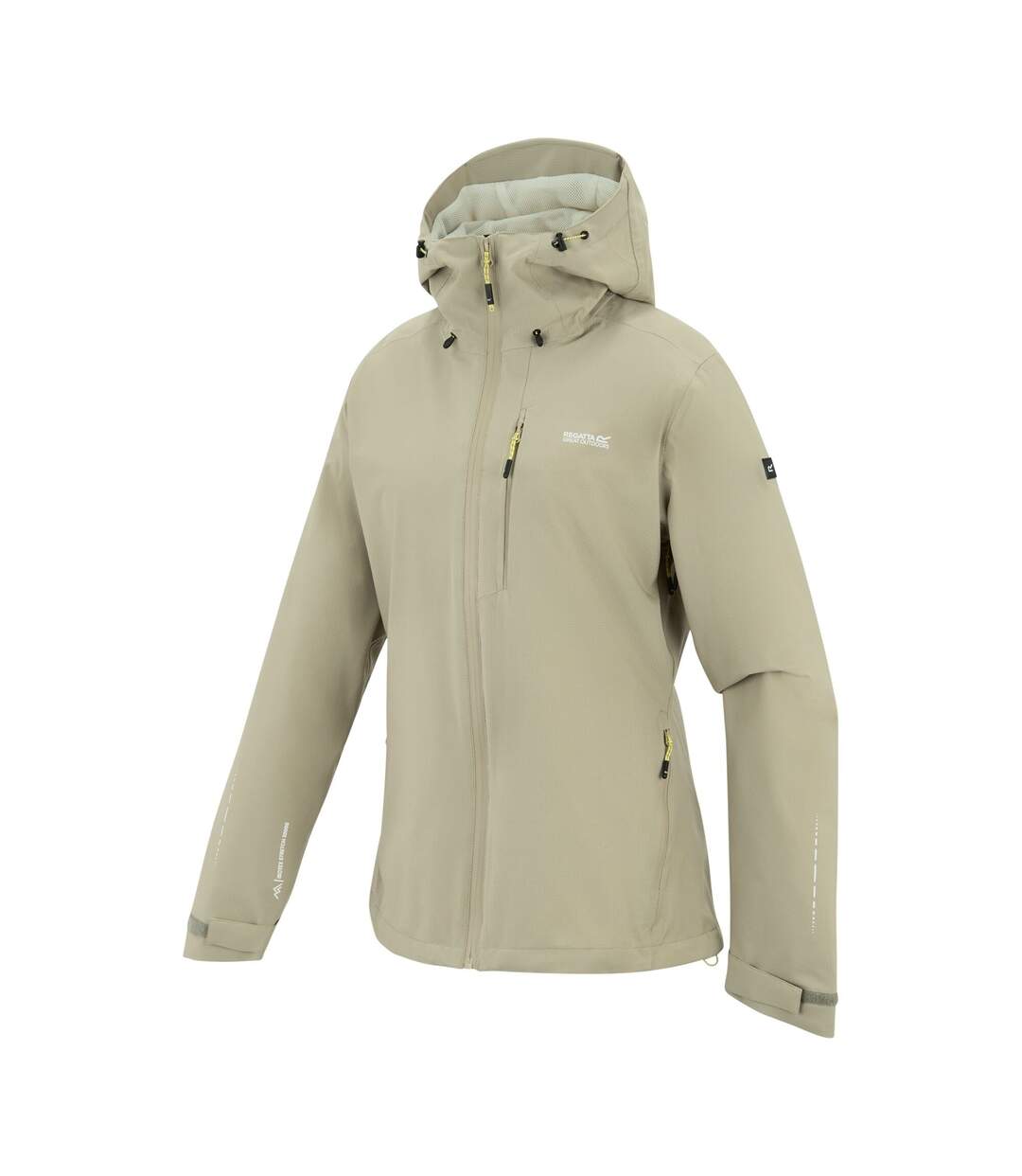 Womens/ladies Oklarna Waterproof Jacket Parchment Regatta-4