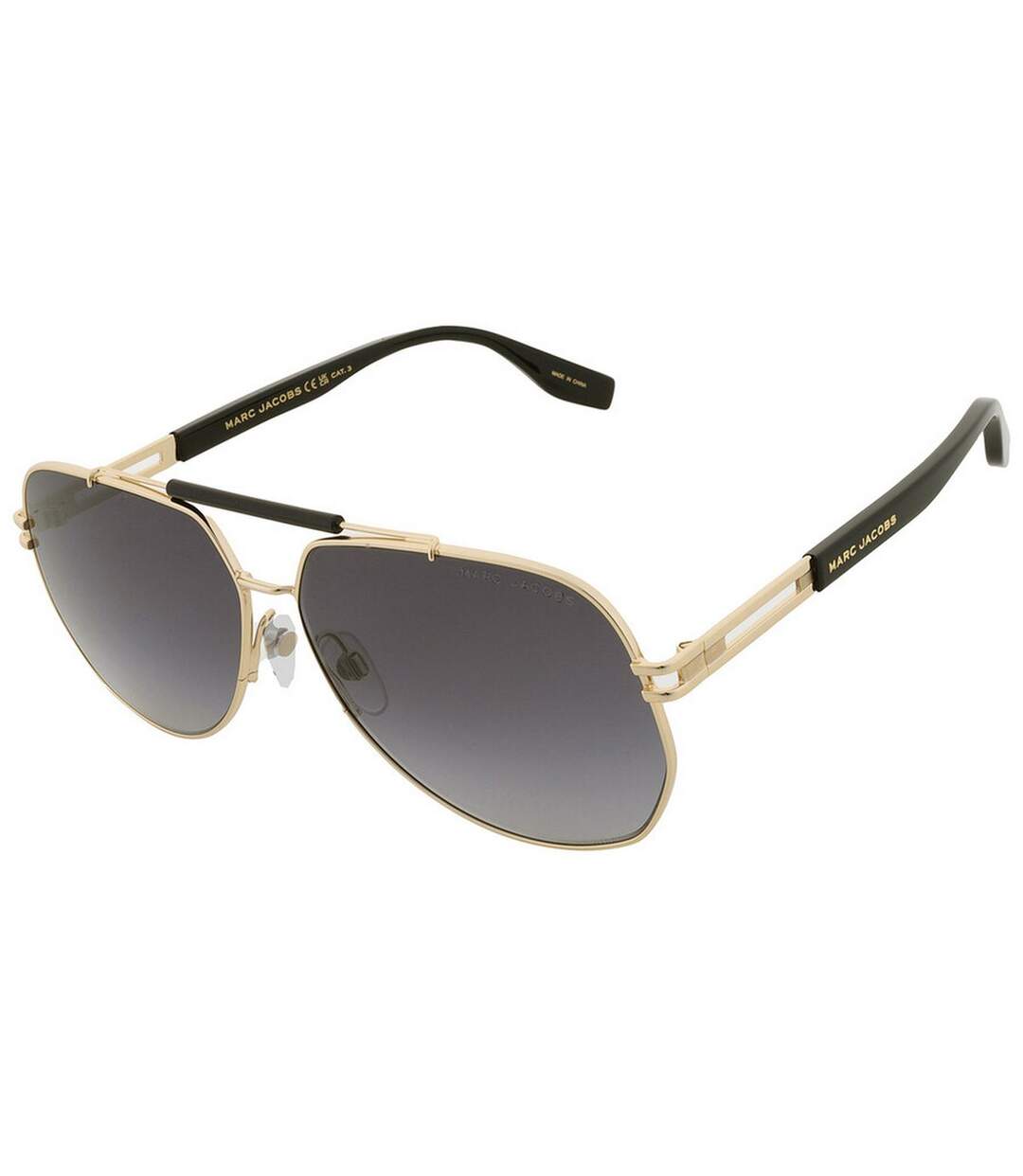 Lunettes De Soleil Motif/style Dégradé Homme Taille Unique Jaune Or Gris Foncé Marc Jacob-3
