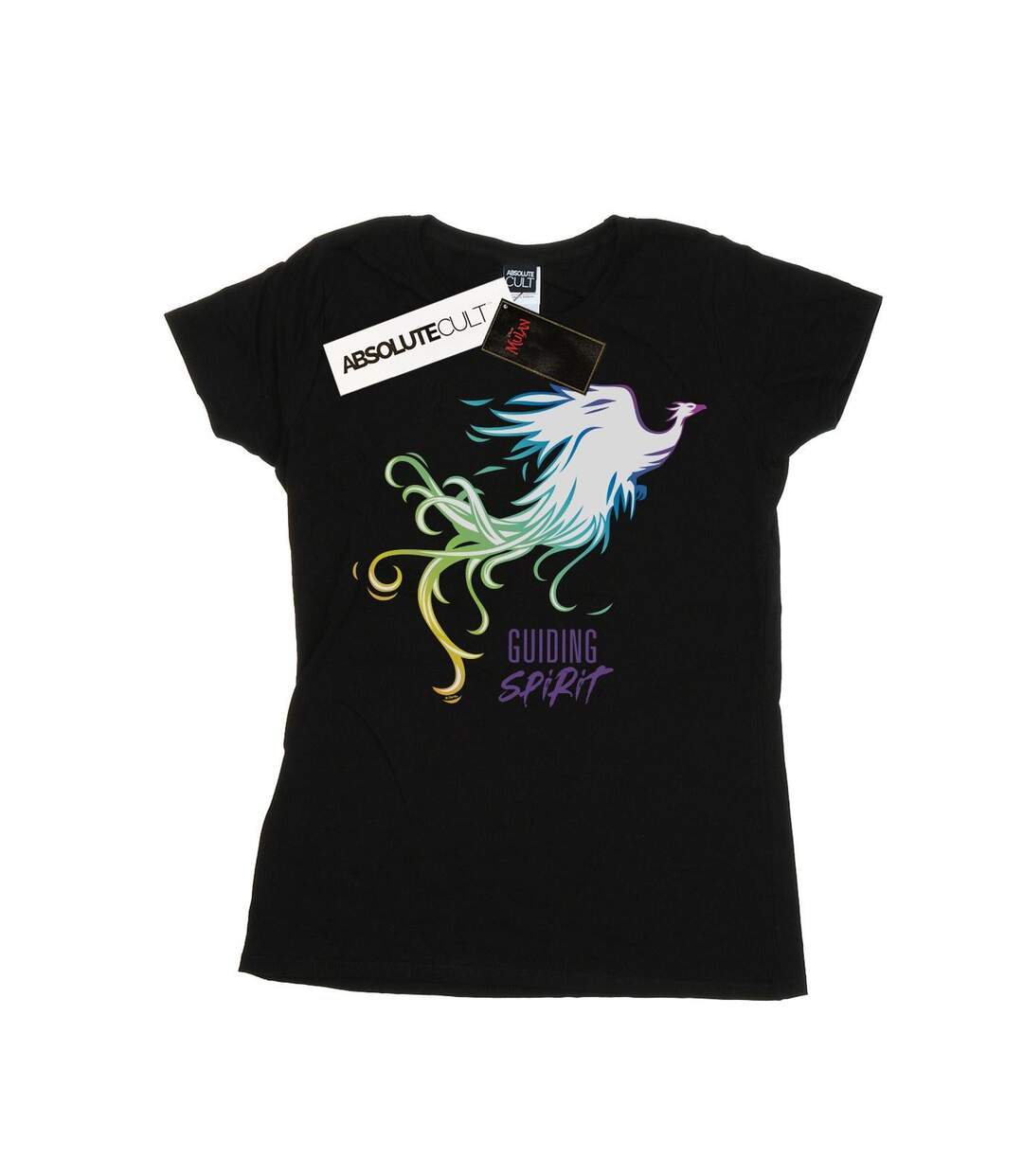 Disney Femme/Les femmes Mulan Movie Phoenix Guiding Spirit - T-shirt en coton (Noir) - UTBI30721-1