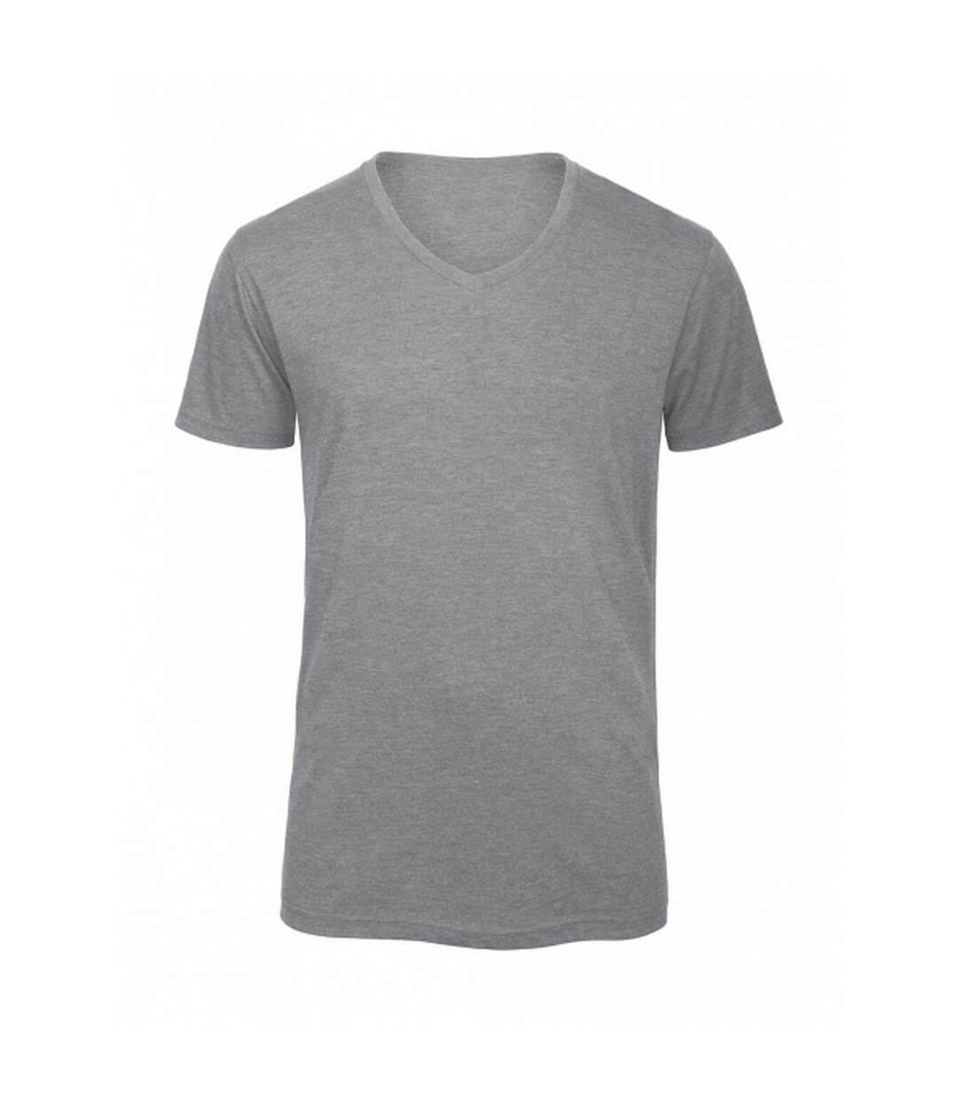 T-shirt Homme Gris Clair Chiné Chiné B&C-1