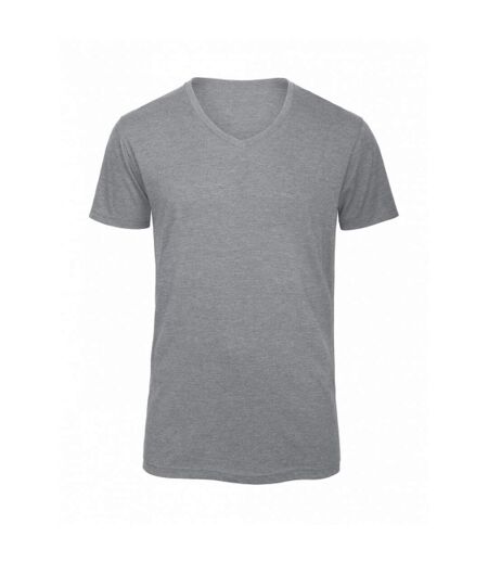 T-shirt Homme Gris Clair Chiné Chiné B&C